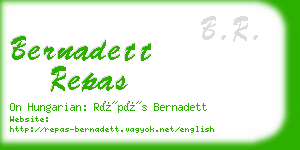 bernadett repas business card